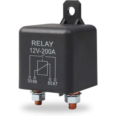 Relais 12V 200A 4 Pin Avec 2 Pin Empreinte 2 Terminal Coupleur