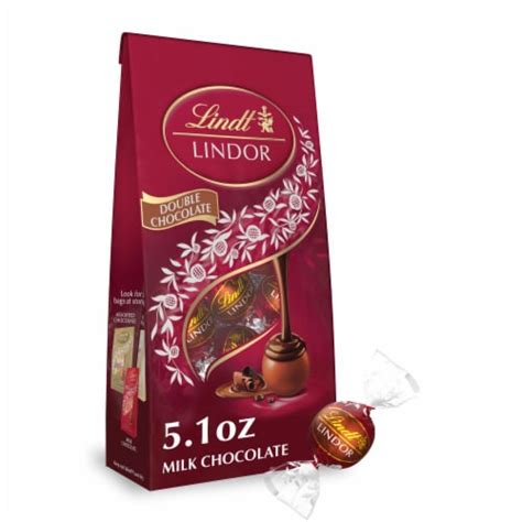 Lindt Lindor Double Chocolate Milk Chocolate Candy Truffles 1 Bag 5