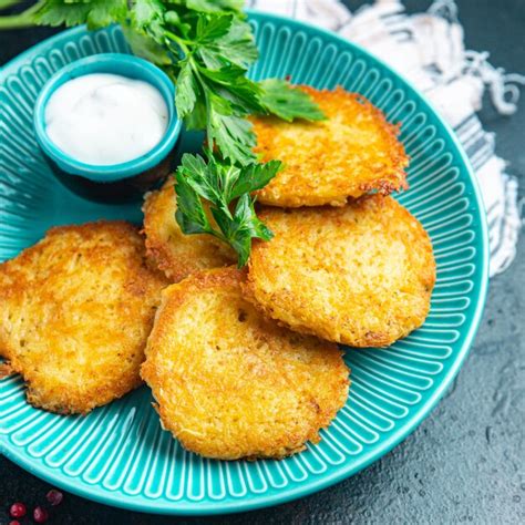 Batata Panqueca Hash Marrom Vegetal Draniki Bolinhos Panquecas Comida