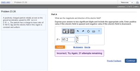 Solved A Positively Charged Particle Initially At Rest On