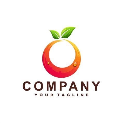 Premium Vector Fruit Color Gradient Logo Template