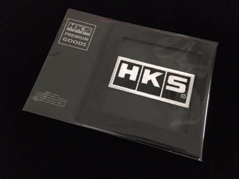 HKS Black / White Logo Patch - Subimods.com