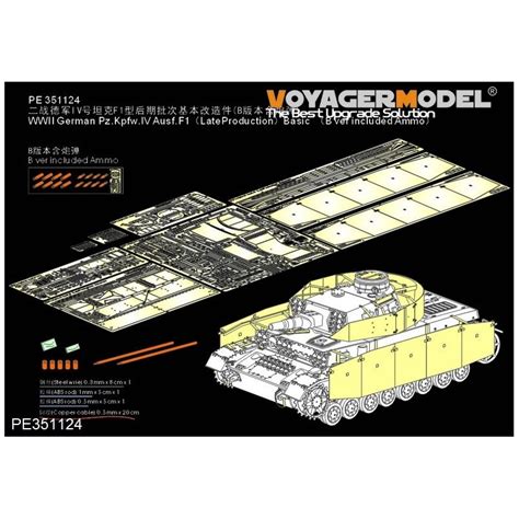 PE For WWII German Pz Kpfw IV Ausf F1LateProductionBasicFor TAMIYA