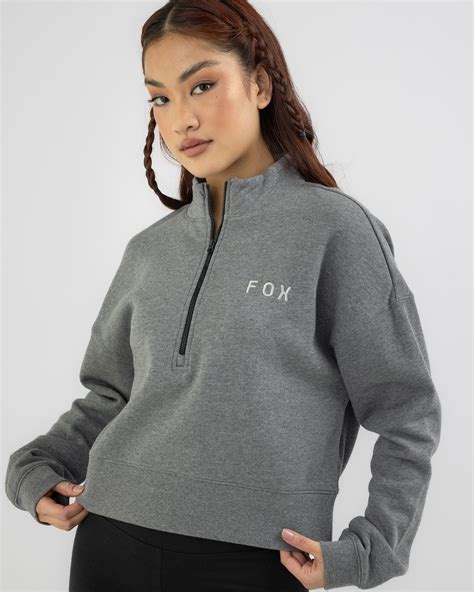 Shop Fox Magnetic Fleece Zip Jumper In Heather Graphite Fast Shipping