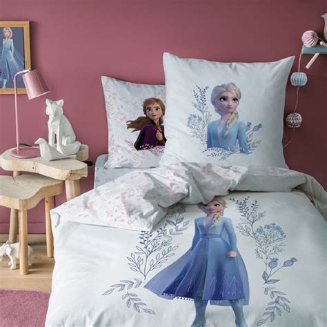 Disney Frozen Anna Elsa M Dchen Wende Bettw Sche Set Flowers Ebay