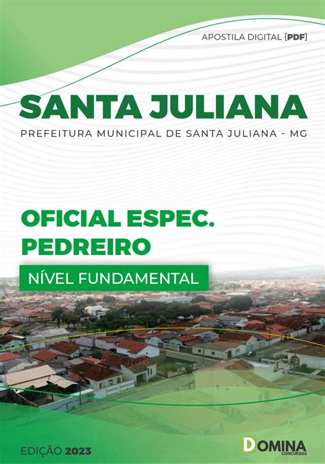 Apostila Pref Santa Juliana Mg Oficial Especializado Pedreiro