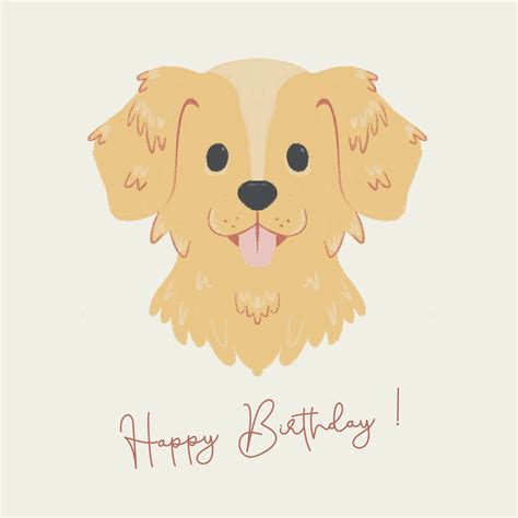 happy birthday golden retriever