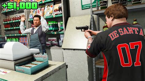 Robbing Stores In LOS Santos GTA 5 YouTube