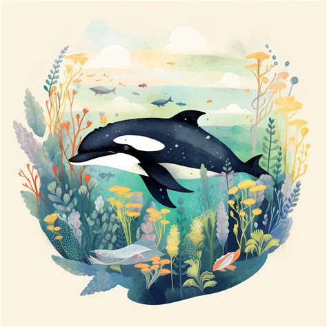 watercolor dolphin art print  stock photo public domain pictures