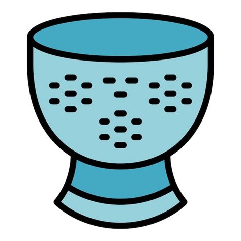 Premium Vector Colander Utensil Icon Outline Vector Cooking Strainer