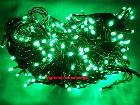 Guirnalda Led Verde 32 Mts 600 Led Enchufe 8 Secuencias Cuotas Sin