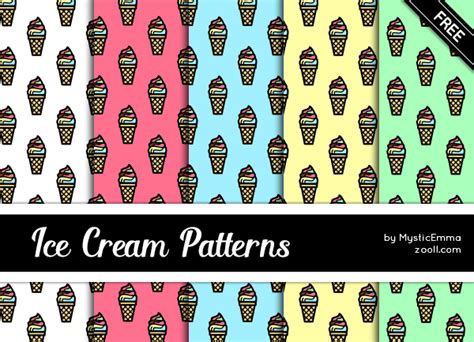 Goodies: Ice Cream Patterns - Zooll.com - Graphic Design, Ideas and ...