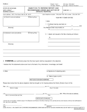 Fillable Online Michigan District Court Forms Fax Email Print - pdfFiller