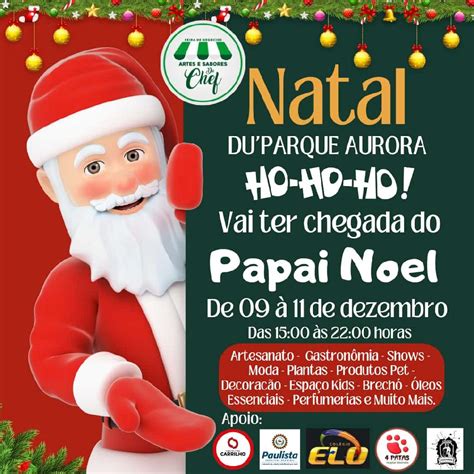 Festival Artes E Sabores Du Chef Promove Feira De Natal No Parque