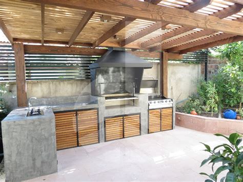 Quinchos Modern Outdoor Kitchen Outdoor Living Design Outdoor