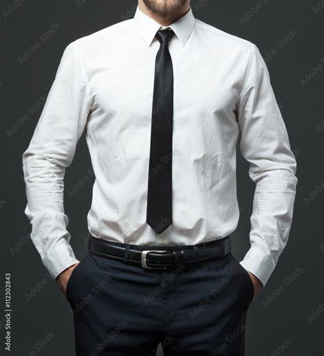 White Shirt And Black Tie