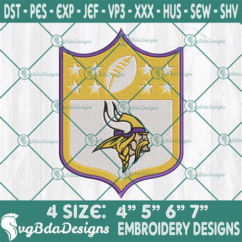 Minnesota Vikings Logo NFL Embroidery Designs