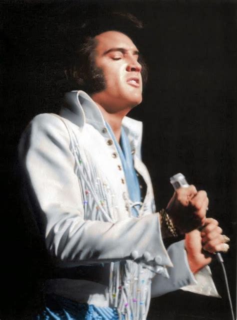 Elvis Presley Is Pictured Performing In The Beaded Fringe Suit In Front Of 12000 People At The