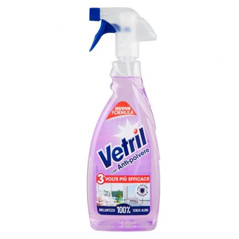 Detergente Spray Con Antipolvere Da 650ml Vetril