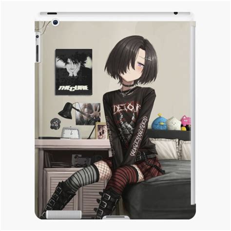 Ipad H Lle Skin For Sale Mit Gothic Anime M Dchen Im Schlafzimmer