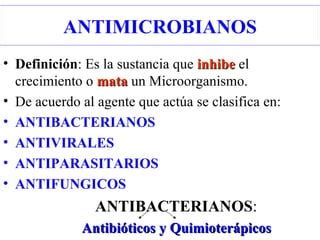 Antimicrobianos Ppt