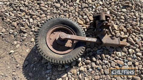 Ransomes Reversible Plough Depth Wheel Vintage Sale Sale 4 Tractor