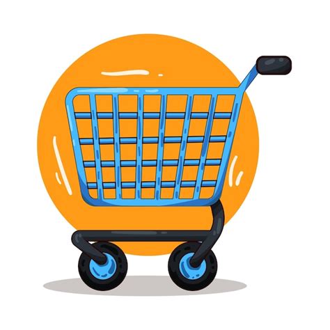 Ilustración Del Carrito De Compras Vector Premium