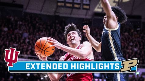 Indiana At Purdue Extended Highlights Big Ten Mens Basketball