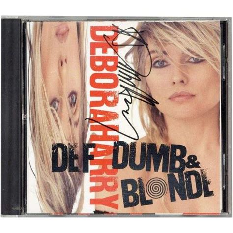 Debbie Harry Signed Def Dumb And Blonde CD Cover Labyrinth Art Gallery
