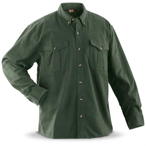 Guide Gear Mens Cotton Chamois Shirt 221616 Shirts At Sportsmans Guide