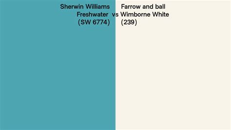 Sherwin Williams Freshwater SW 6774 Vs Farrow And Ball Wimborne White