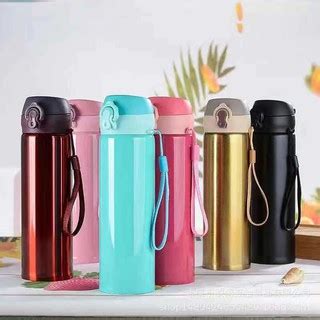 Jual Termos Botol Niagara Stainless Dengan Gantungan Tali Ml Botol