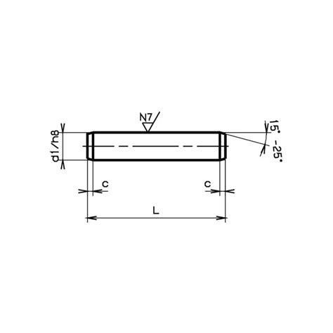 FERRONORM Goupilles Cylindriques H8 ISO 2338 Inoxydable A1 SFS