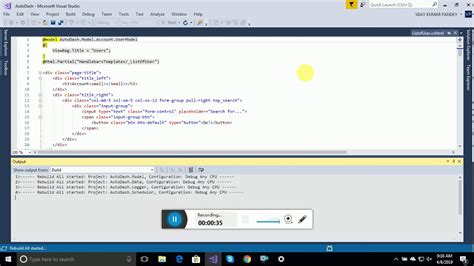 How To Rebuild Your Project In Visual Studio 2017 Youtube