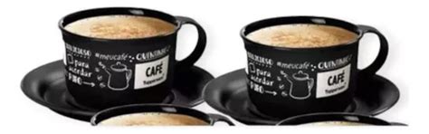 Juego Tazas De Cafe Con Plato X 2 Tuppeware Libre De Bpa MercadoLibre