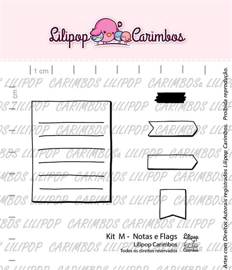 Cartela De Carimbos M Notas E Flags Lilipop Carimbos Lilipop