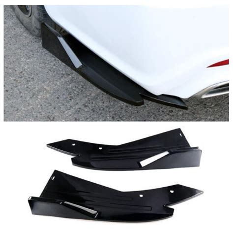 Universal Rear Bumper Lip Diffuser Winglet Wings Anti Crash Modified