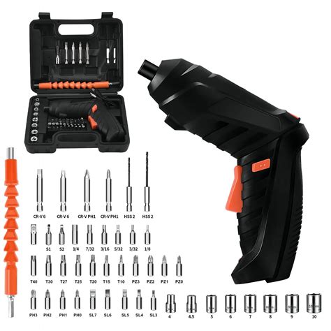 36v Electric Screwdriver Set 35nm Cordless Drill With 45pcs Bits