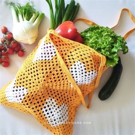 30 Free Crochet Market Bag Patterns • Raffamusadesigns