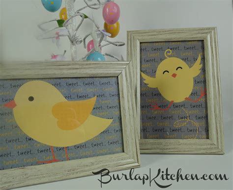 Free Easter/Spring Chick Printable's - Burlap Kitchen