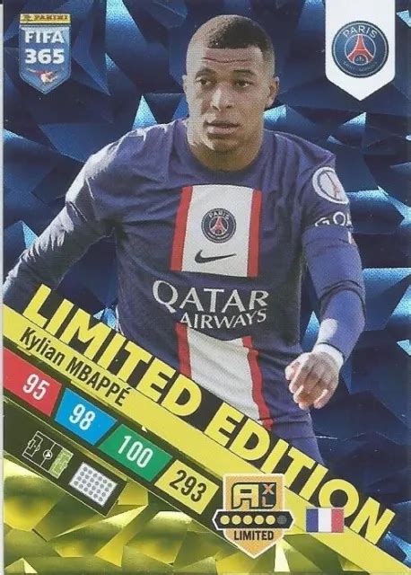 KYLIAN MBAPPE Limited Edition Xxl Panini Fifa 365 2023 Adrenalyn Xl