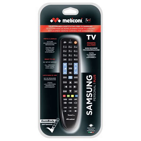 Meliconi Gumbody Personal Plus Telecomando Ir Wireless Tv Pulsanti