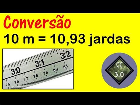 Quanto É 100 Jardas - Como coverter metros para jardas (10 metros) - YouTube