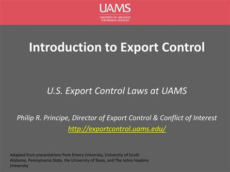 Introduction To Export Control Ppt Download