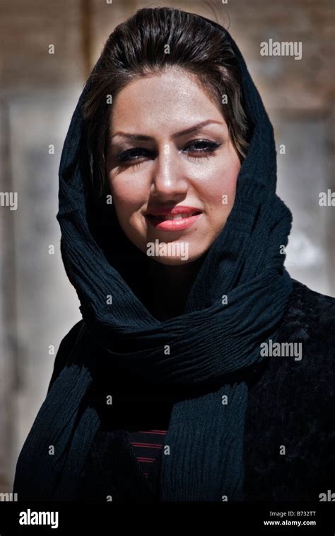 Portrait Of A Beautiful Woman Isfahan Iran Stock Photo Alamy