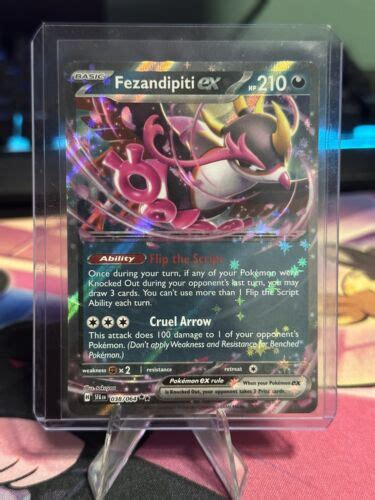 FEZANDIPITI Ex 38 64 SHROUDED FABLE POKEMON DOUBLE RARE HOLO NM EBay