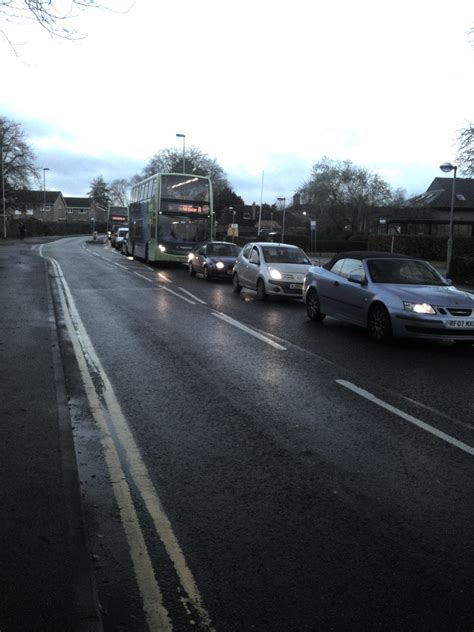 Travelling the Cambridgeshire guided busway: Traffic congestion in St Ives