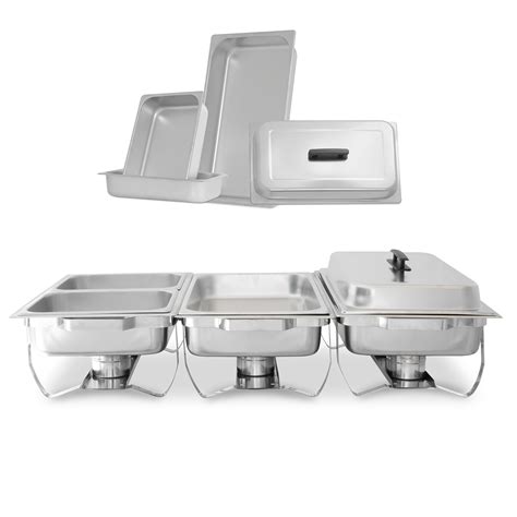 Buy Complete Stainless Steel Chafing Dish Set By TigerChef Buffet Food