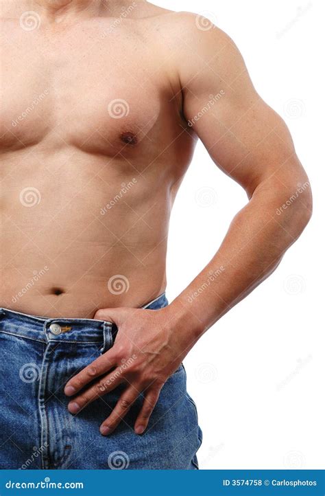 Torso Of A Man Stock Photo Image Of Shoulder Shirtless 3574758