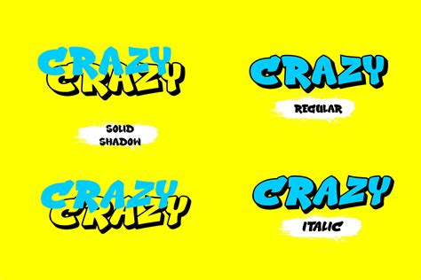 Urban Crazy – 3d Layered Graffiti Font – Cikareotype